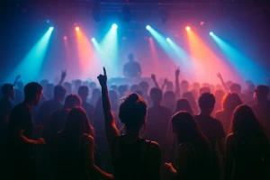 tanzende Menschen im Club