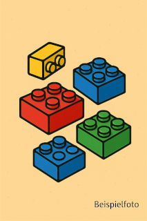 bunte Klemmbausteine als Symbolbild
