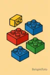 bunte Klemmbausteine als Symbolbild