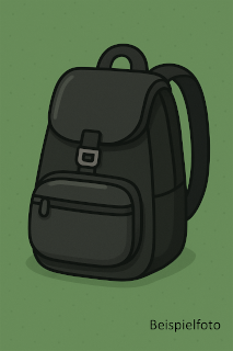 dunkler Rucksack als Symbolbild